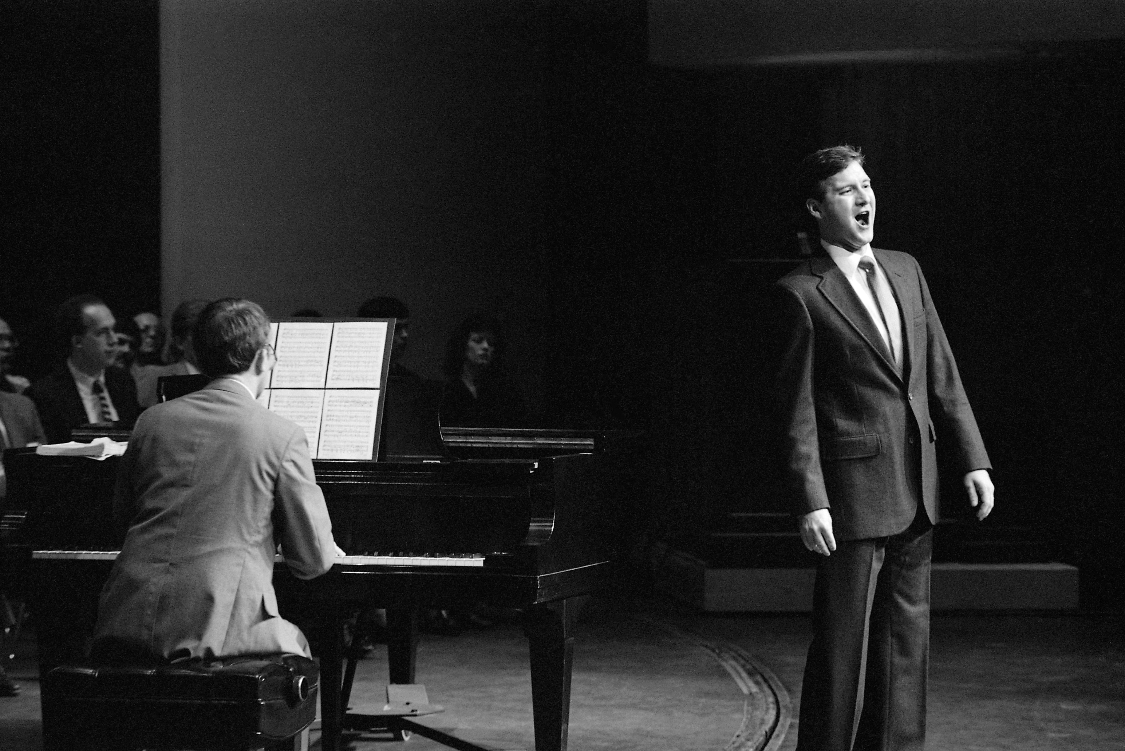 Opening Convocation 1986 - Jeff Norris and Byron Hanson. W. Brill/ARTICA - The archives of Interlochen Center for the Arts